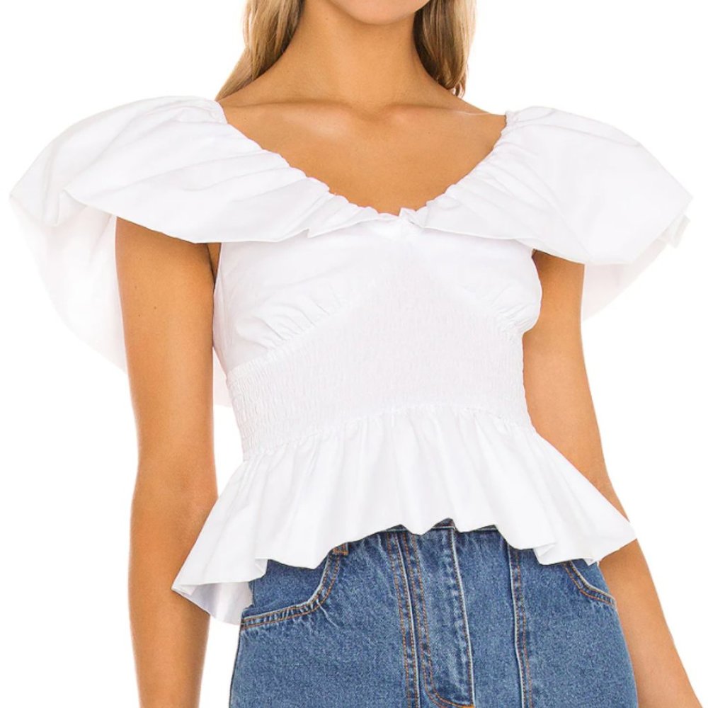 Cute white revolve top WITH TAGS - SMALL